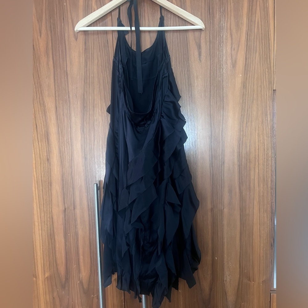 Prada Black Silk Ruffle Dress - Picture 2 of 5